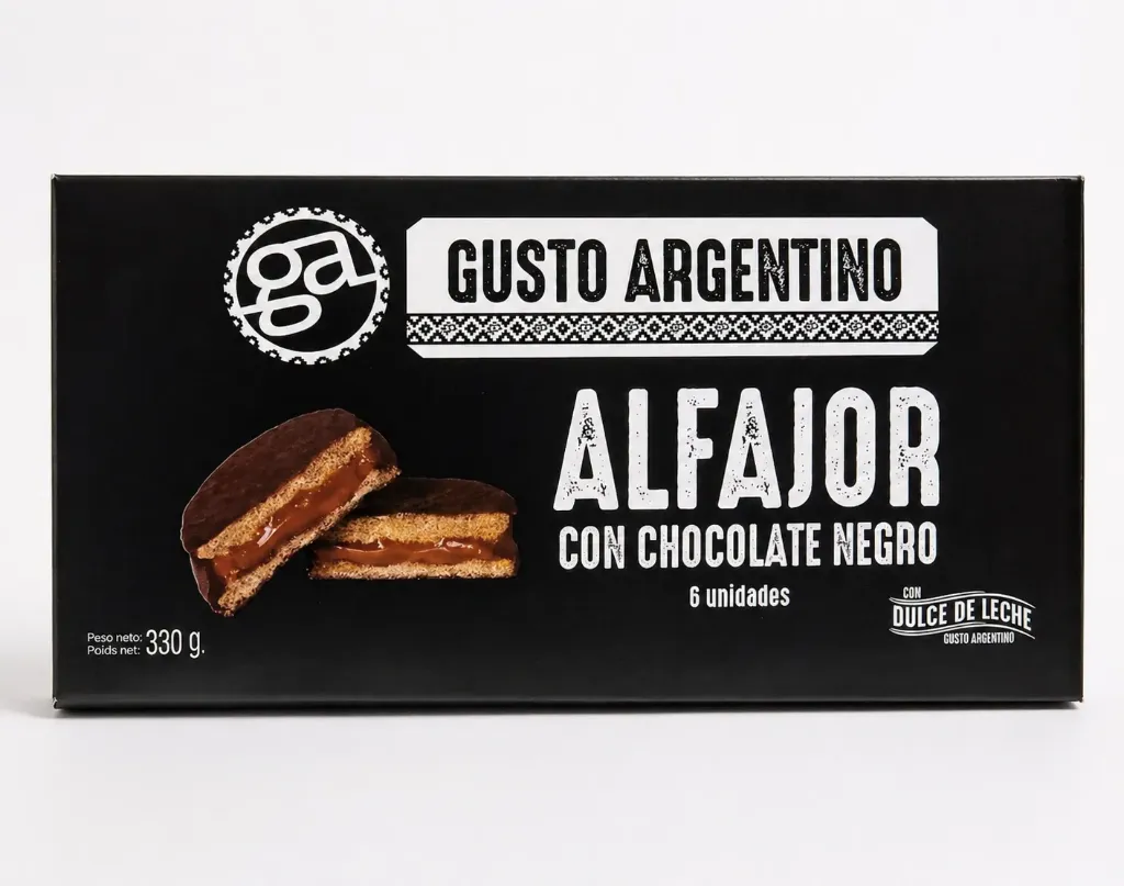 ALFAJOR GUSTO ARGENTINO CHOCOLATE 6 unidades