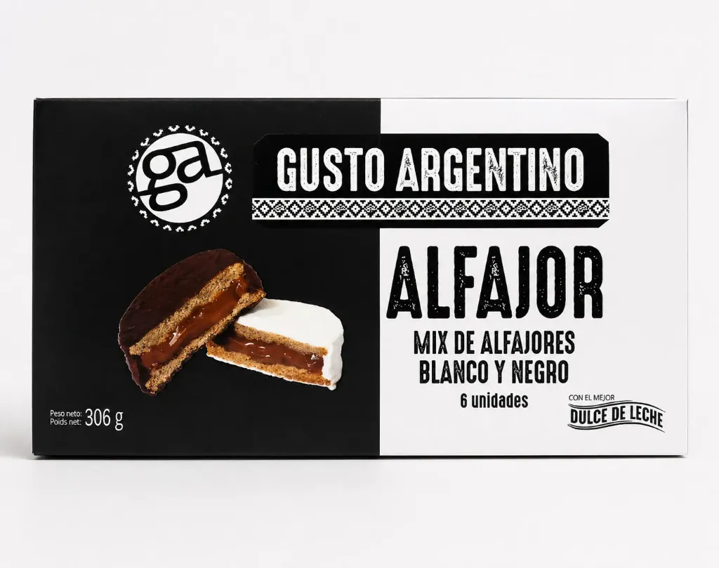 ALFAJOR GUSTO ARGENTINO MIXTO 6 unidades