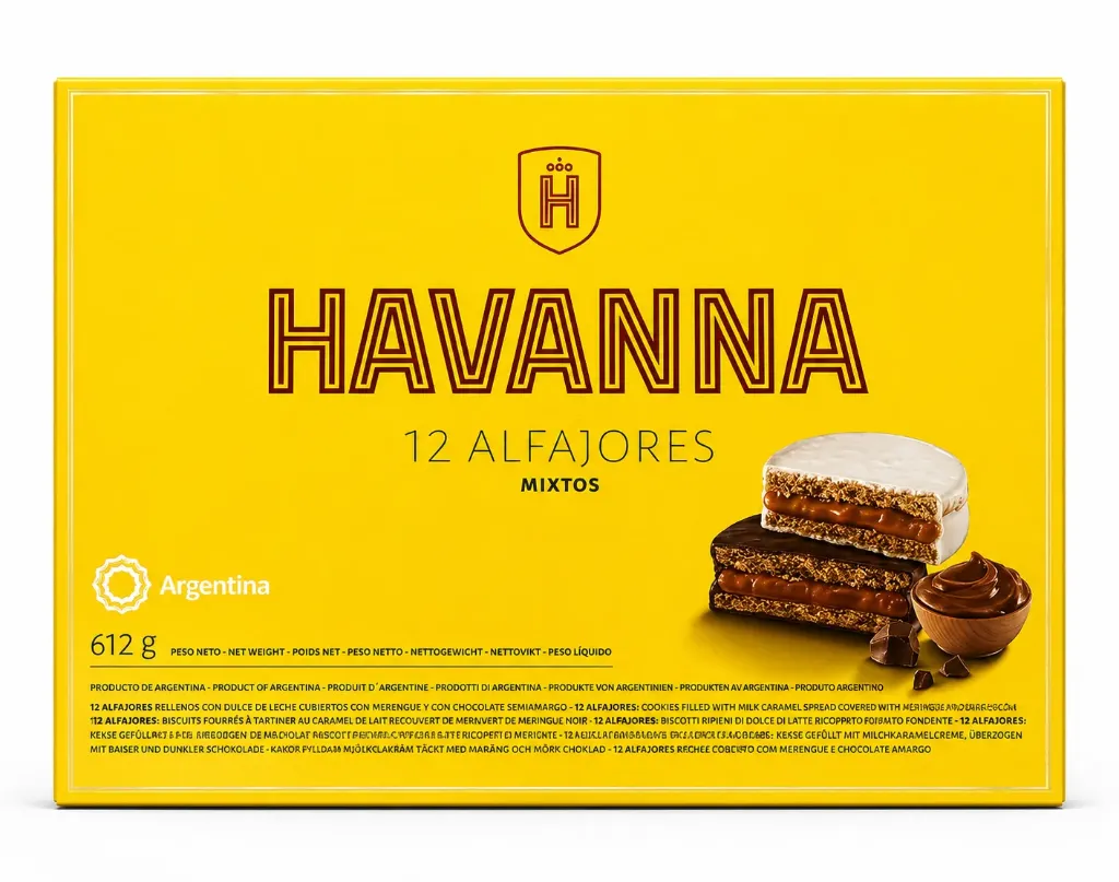 ALFAJOR HAVANNA MIXTO 12 unidades