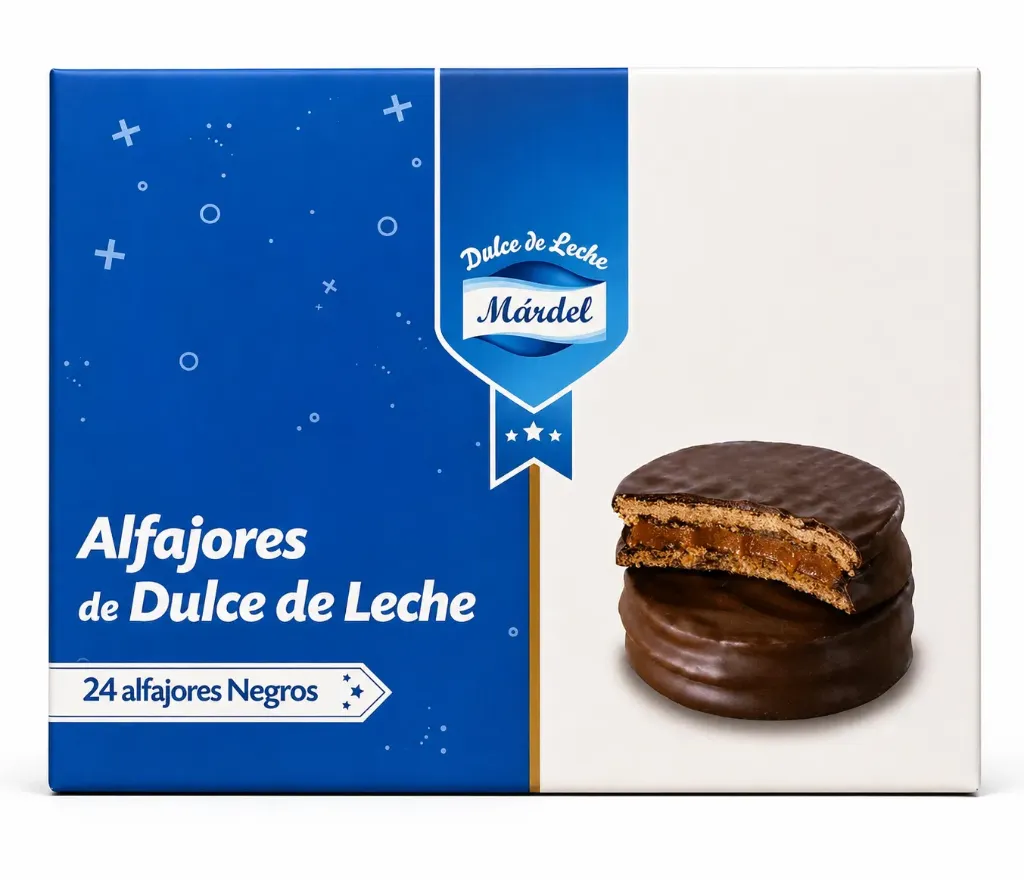 ALFAJOR MARDEL CHOCOLATE 24 unidades   ( 50 gr. )