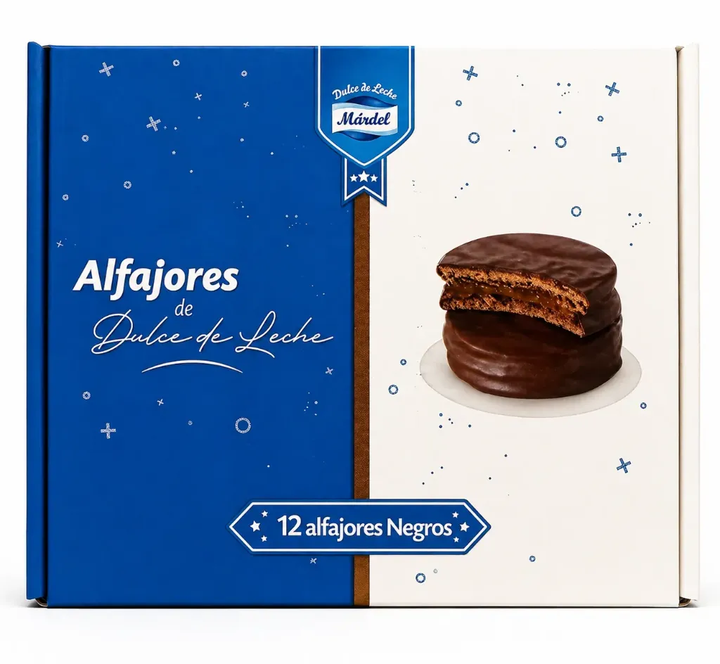 ALFAJOR MARDEL CHOCOLATE 12 unidades  ( 50 gr. )