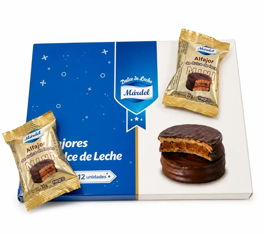 ALFAJOR MARDEL MINI CHOCOLATE 36 unidades ( 22 gr. )